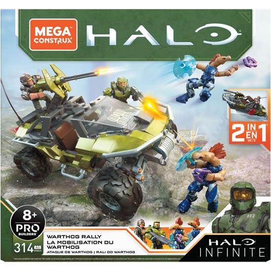 Halo: Warthog Rally Mega Construx Pro Samlesæt