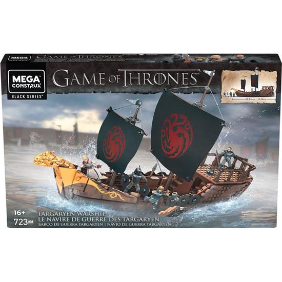 Game Of Thrones: Targaryen Warship Mega Construx Black Series Samlesæt