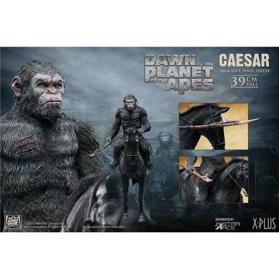 Planet of the Apes: Caesar with Spear Soft Vinyl Statue 39 cm