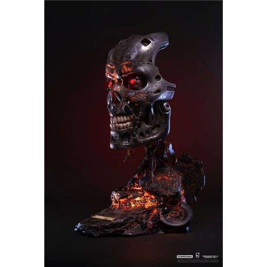 Terminator: T-800 Endoskeleton Mask Battle Damaged Version Replica 1/1 46 cm