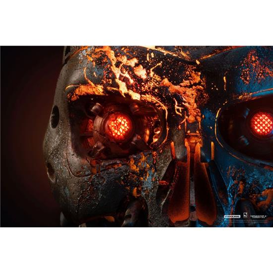 Terminator: T-800 Endoskeleton Mask Battle Damaged Version Replica 1/1 46 cm