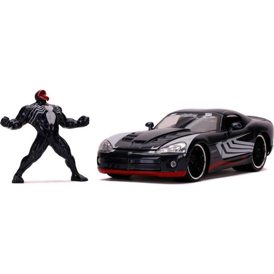 Spider-Man: Venom med Dodge Viper SRT10 2008 Diecast Model 1/24