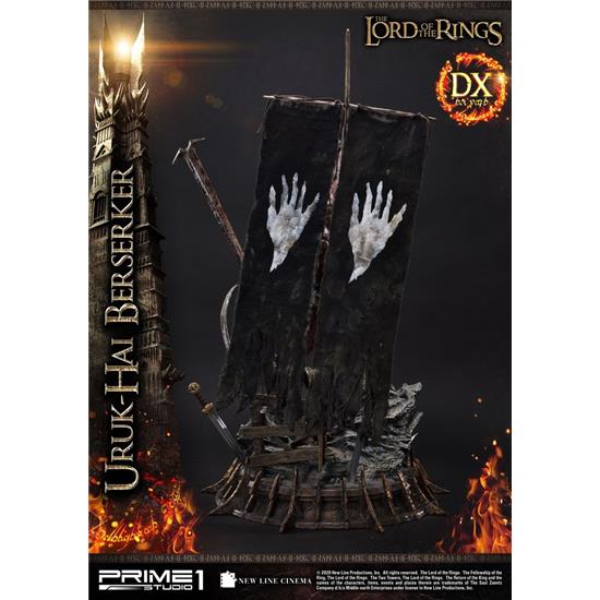 Lord Of The Rings: Uruk-Hai Berserker Deluxe Version Statue 1/4 93 cm