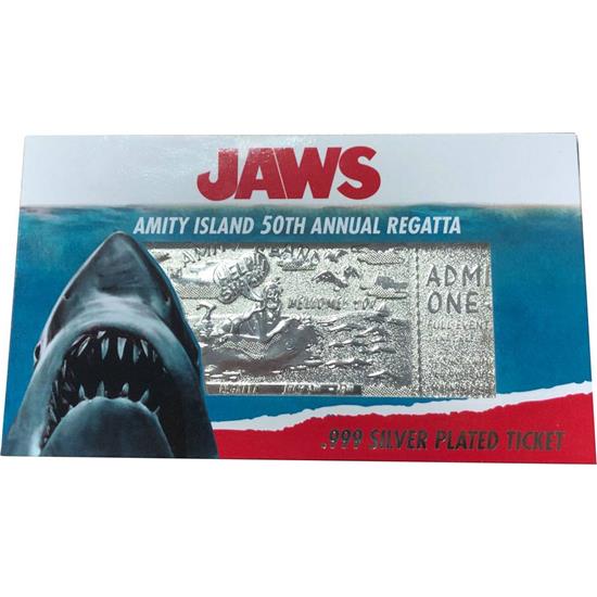 Jaws - Dødens Gab: Regatta Ticket Limited Edition (silver plated) Replica