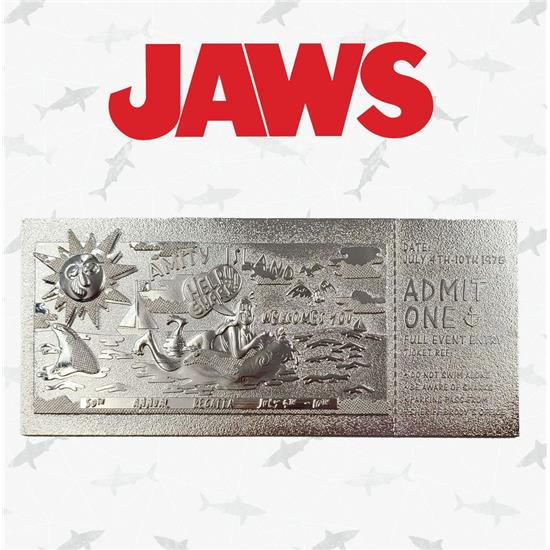 Jaws - Dødens Gab: Regatta Ticket Limited Edition (silver plated) Replica