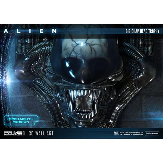 Alien: Warrior Alien Head Trophy Open Mouth Version 3D Wall Art 58 cm