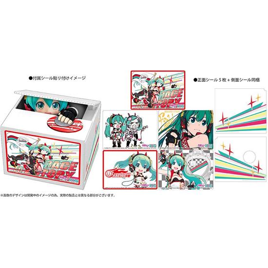 Manga & Anime: Racing Miku Talking Coin Bank Hvid 12 cm