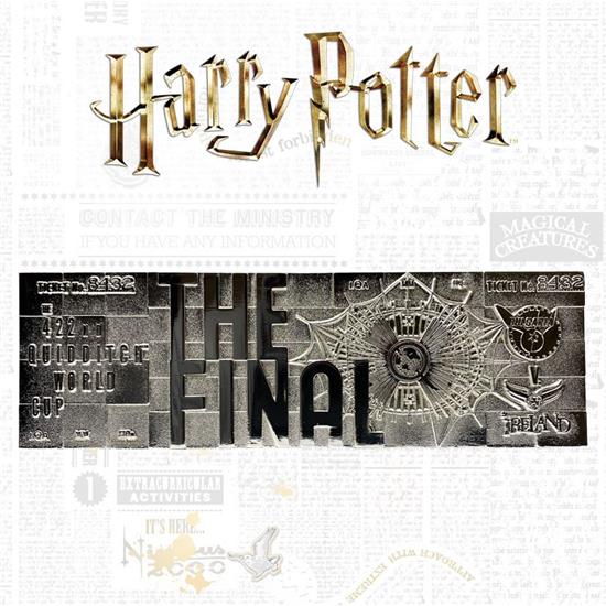 Harry Potter: Quidditch World Cup Ticket Replica Limited Edition (silver plated)