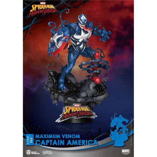 Marvel: Maximum Venom Captain America D-Stage Diorama 16 cm