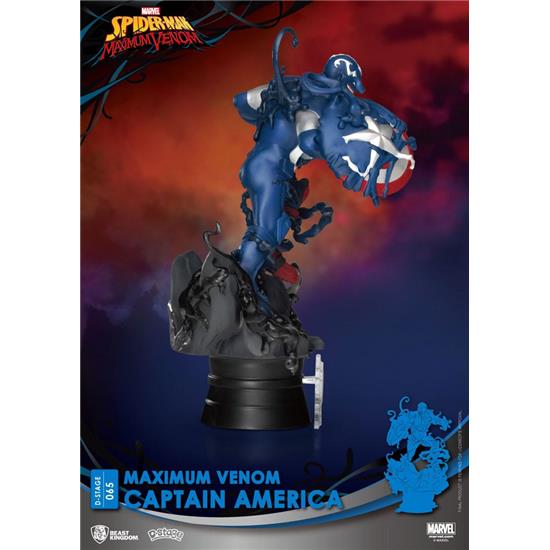 Marvel: Maximum Venom Captain America D-Stage Diorama 16 cm