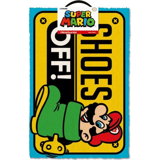 Super Mario Bros.: Shoes Off Dørmåtte 40 x 60 cm