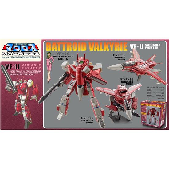 Macross: VF-1J Milia Valkyrie Transformable Collection Action Figure 1/100 13 cm