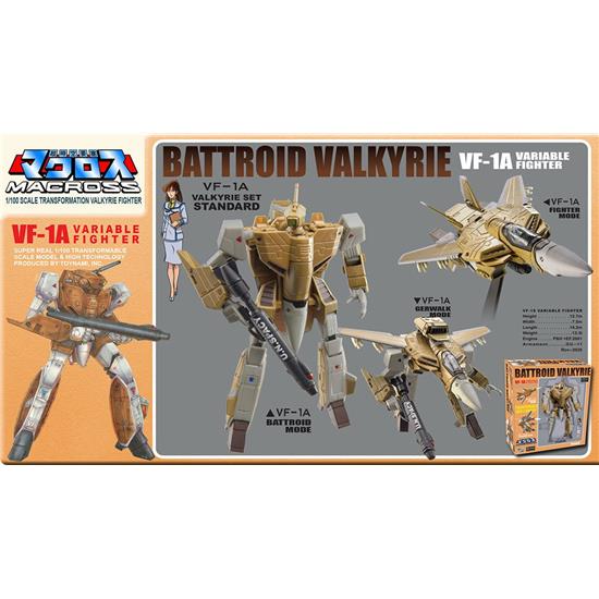Macross: VF-1A Valkyrie Transformable Collection Action Figure 1/100 13 cm