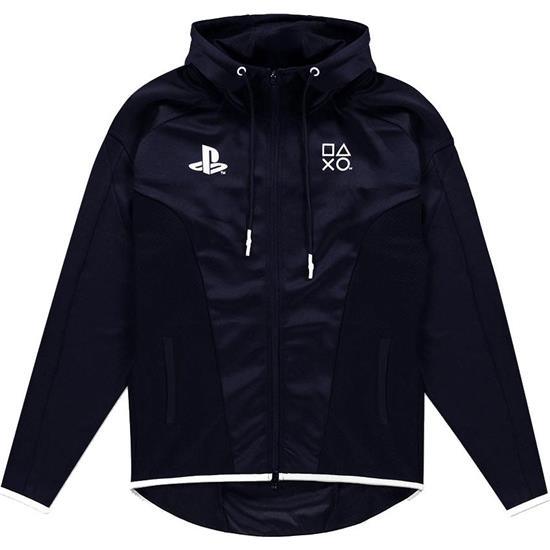 Sony Playstation: PS5 Hooded Sweater Black & White Teq