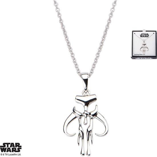 Star Wars: Mandalorian Symbol Halskæde (Sterling Sølv)