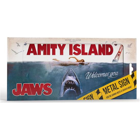 Jaws - Dødens Gab: Jaws Film Plakat Metal Skilt
